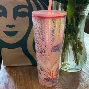 Starbucks underwater pink tumbler 2021